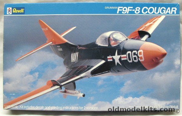 Revell 1/48 Grumman F9F-8 Cougar - US Marines VMA-311 or Navy, 4430 plastic model kit